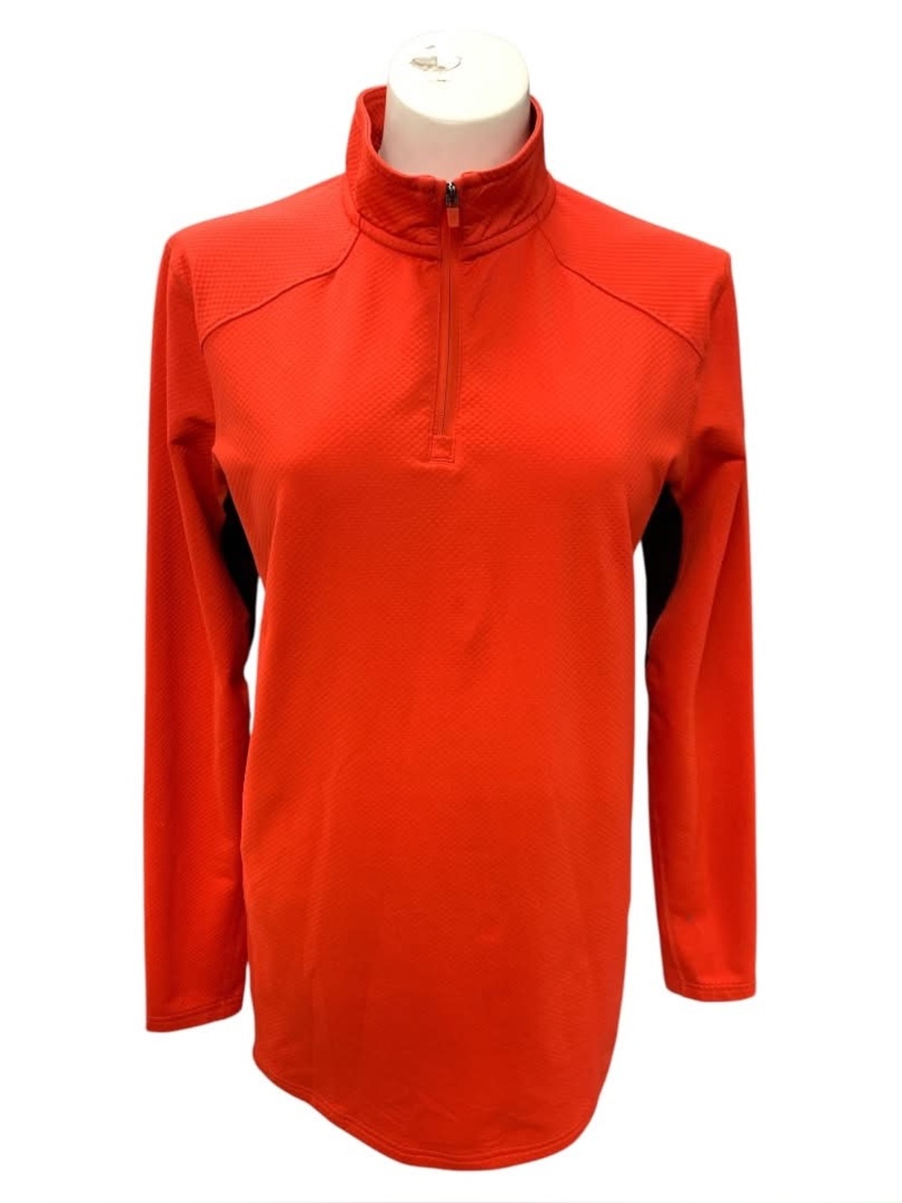 Under Armour Orange Half-Zip Athletic Pullover Size S